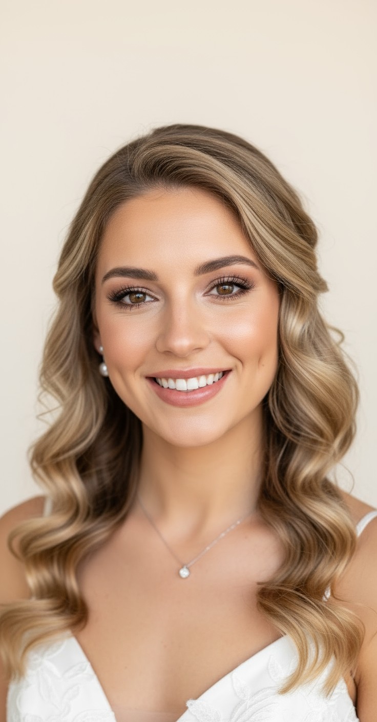 After Curly Hair Wedding Hair